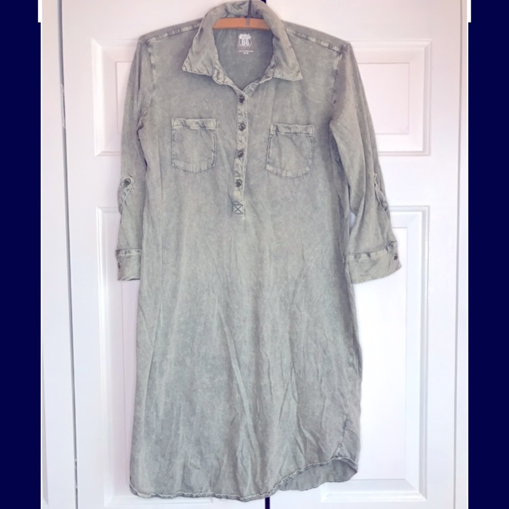 Route 66 green boho dress